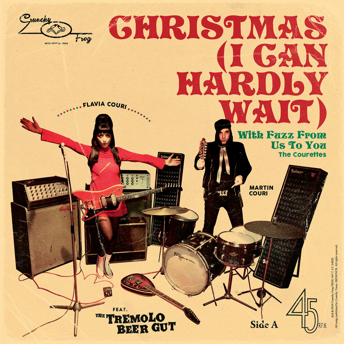 Powersolo/Courettes - Glædelig Jul Allesammen/I Can Hardly Wait