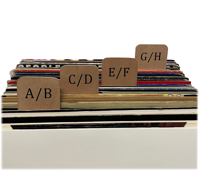 Record dividers wood