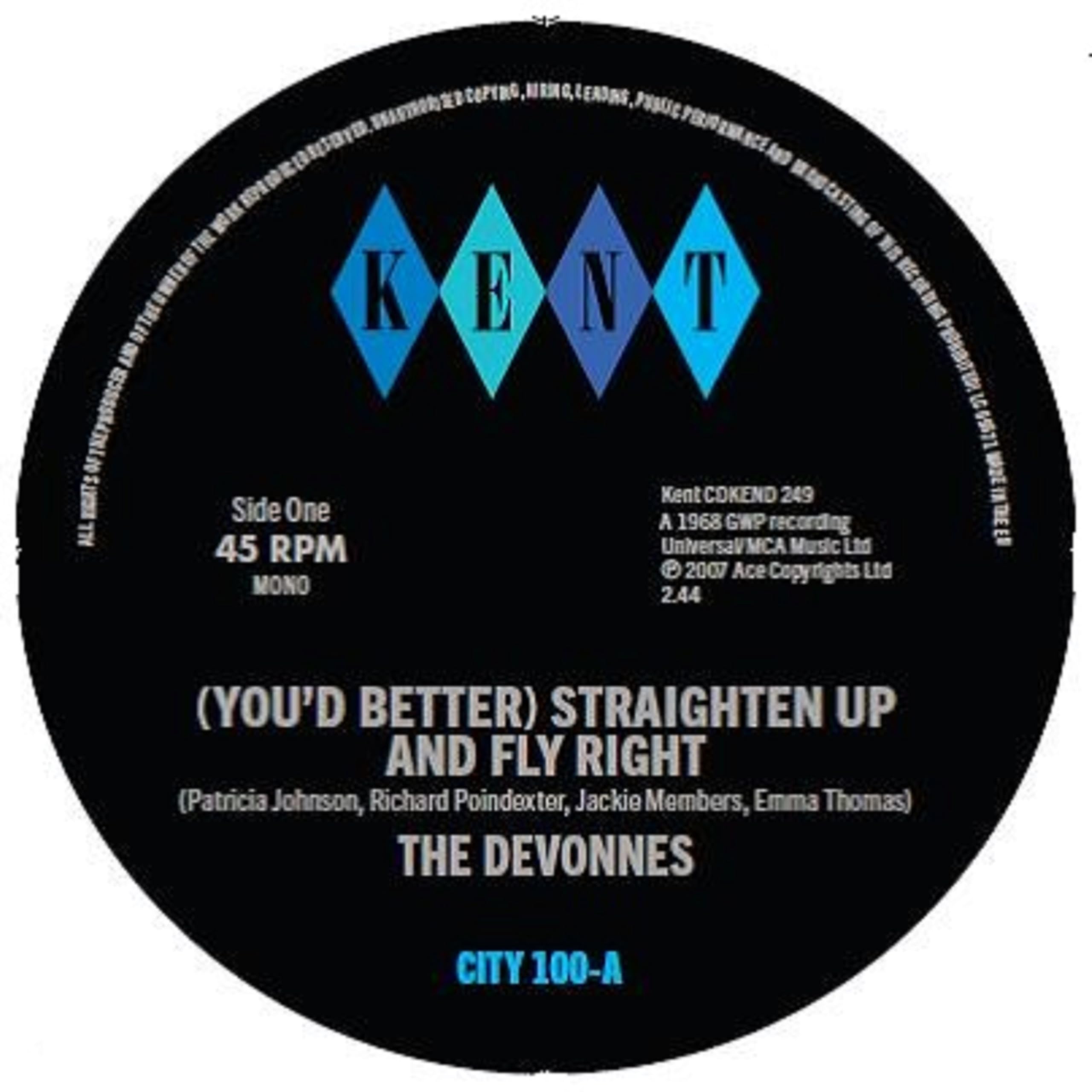 Devonnes, The - The Devonnes - (You'd Better) Straighten Up And Fly Right / Doin' "The Gittin' Up"  [VINYL]