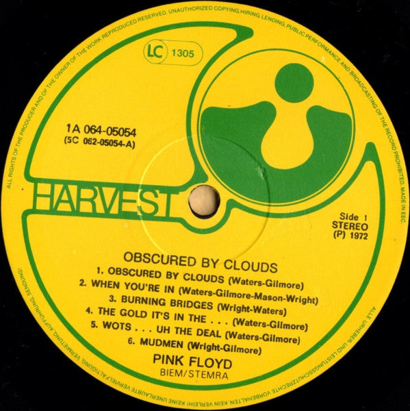 Pink Floyd - Obscured By Clouds