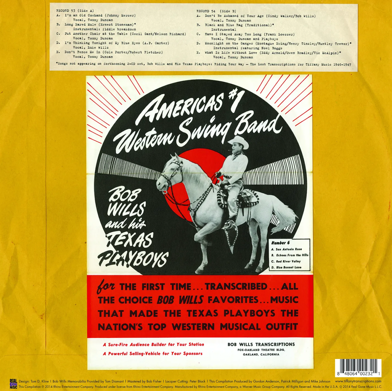 Bob Wills & His Texas Playboys - Transcriptions