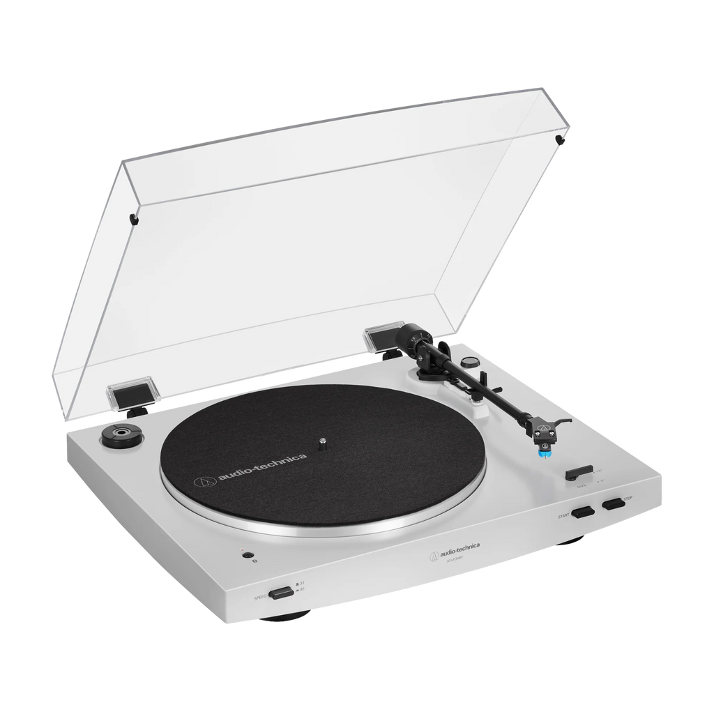 Audio-Technica AT-LP3XBT Automatic Belt-Drive Turntable (Wireless & Analog) - White (AT-LP3XBT-WH)