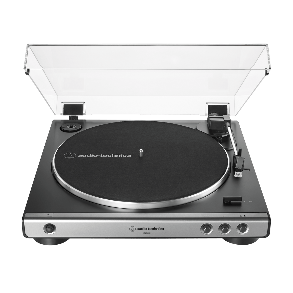 Audio-Technica AT-LP60X Fully Automatic Belt-Drive Turntable - Gun Metal Silver (AT-LP60X-GM)