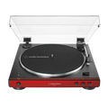 Audio-Technica AT-LP60XBT Fully Automatic Wireless Belt-Drive Turntable - Red (AT-LP60XBT-RD)
