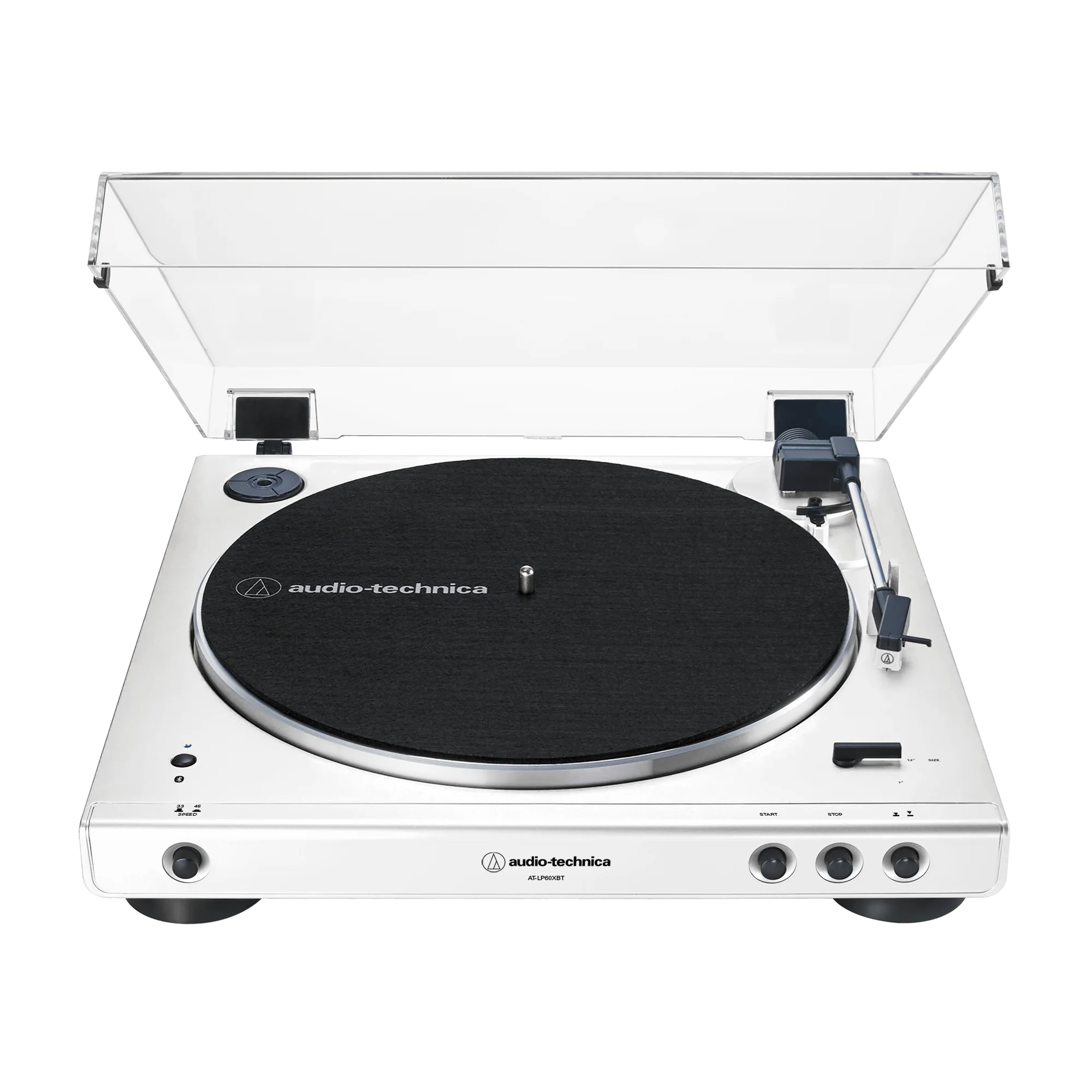 Audio-Technica AT-LP60XBT Fully Automatic Wireless Belt-Drive Turntable - White (AT-LP60XBT-WW)