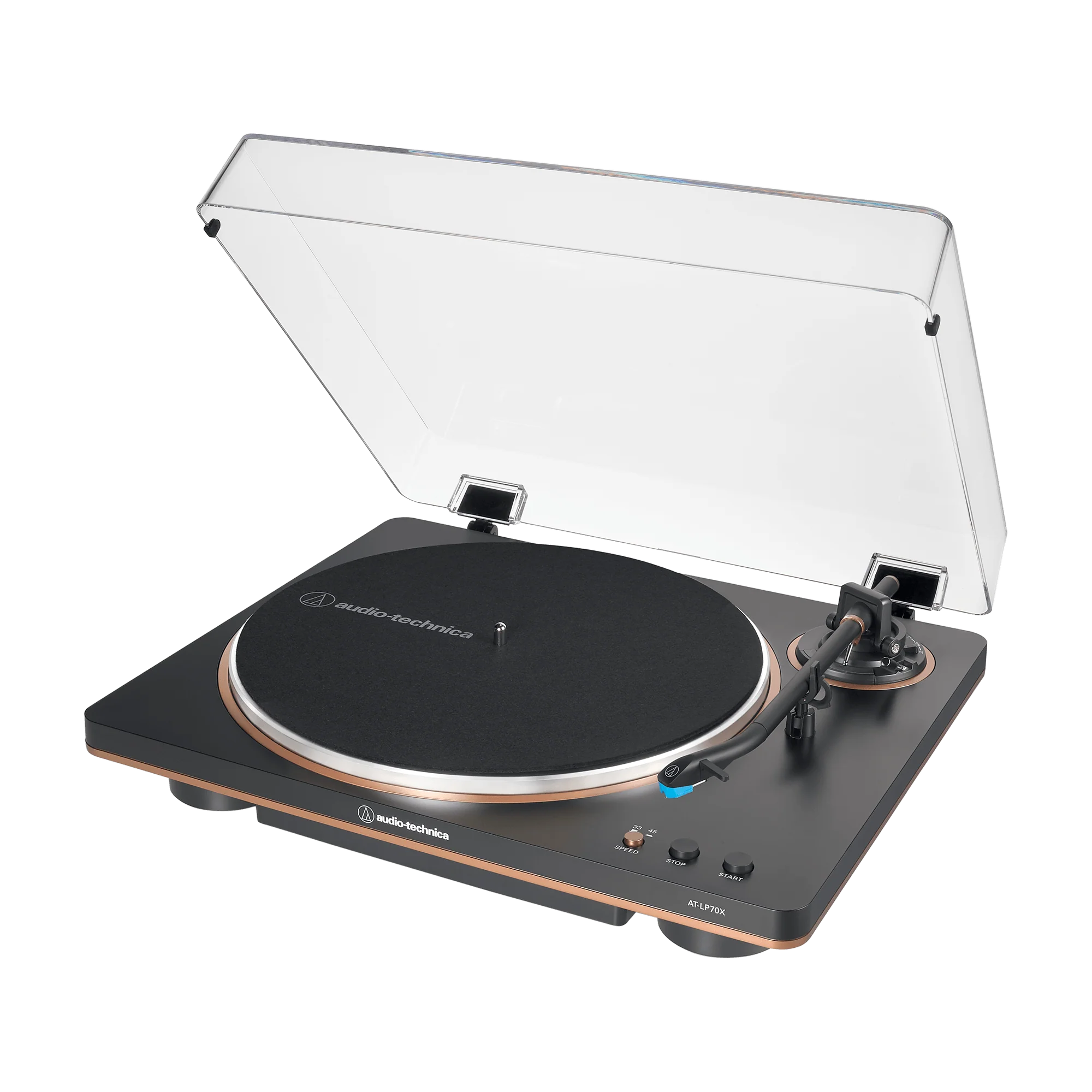 Audio-Technica Fully Automatic Belt-Drive Turntable AT-LP70X (Black/Bronze)
