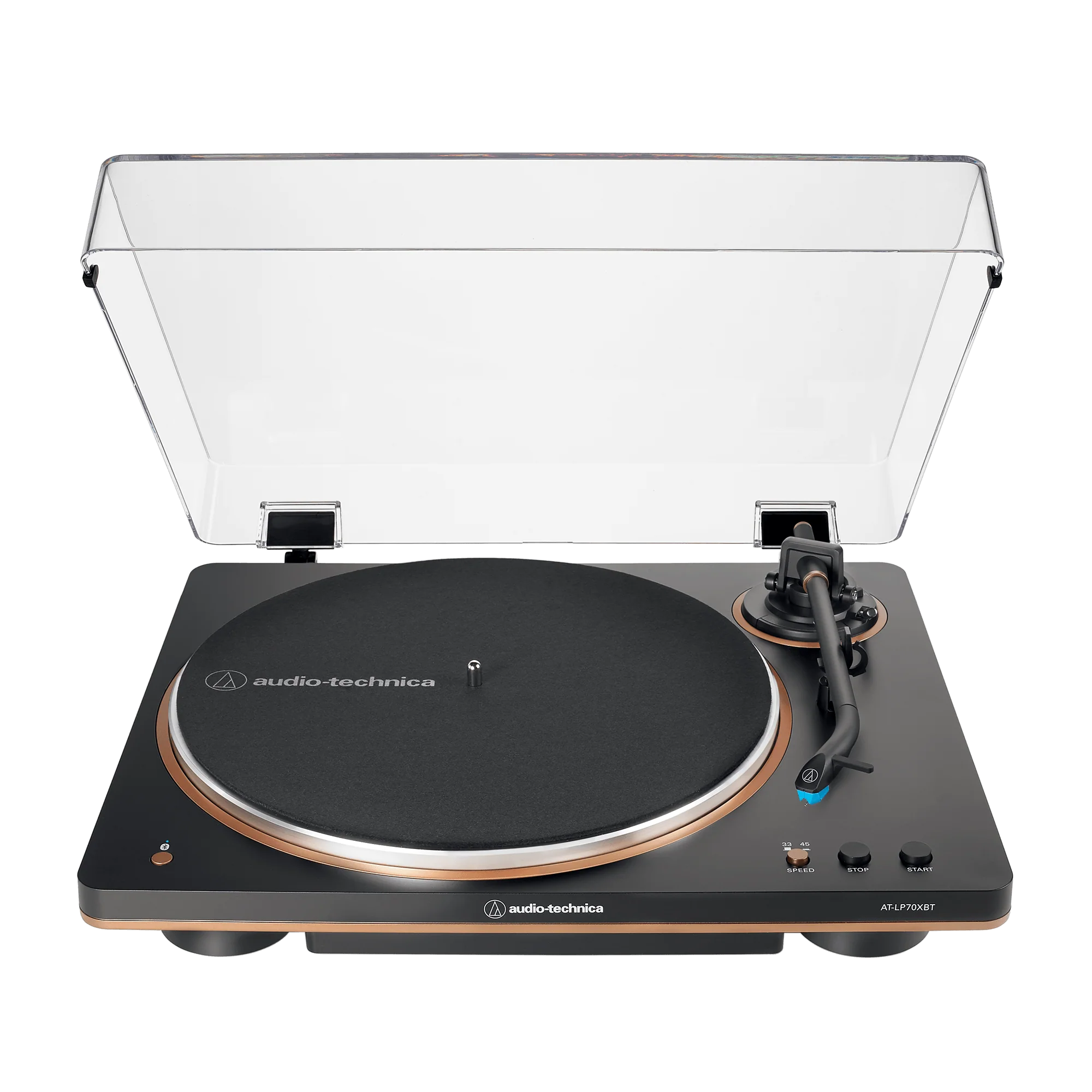 Audio-Technica Fully Automatic Wireless Belt-Drive Turntable AT-LP70XBT (Black/Bronze)
