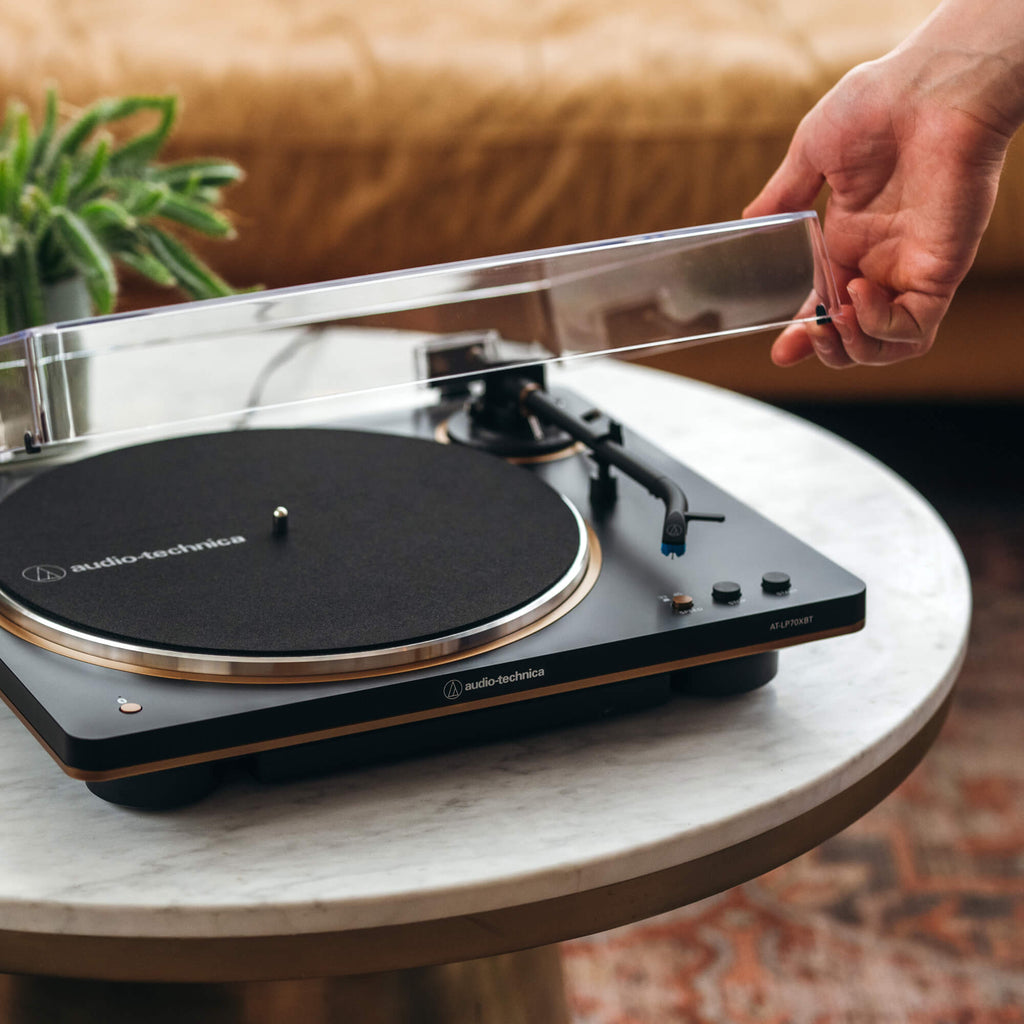 Audio-Technica Fully Automatic Wireless Belt-Drive Turntable AT-LP70XBT (Black/Bronze)
