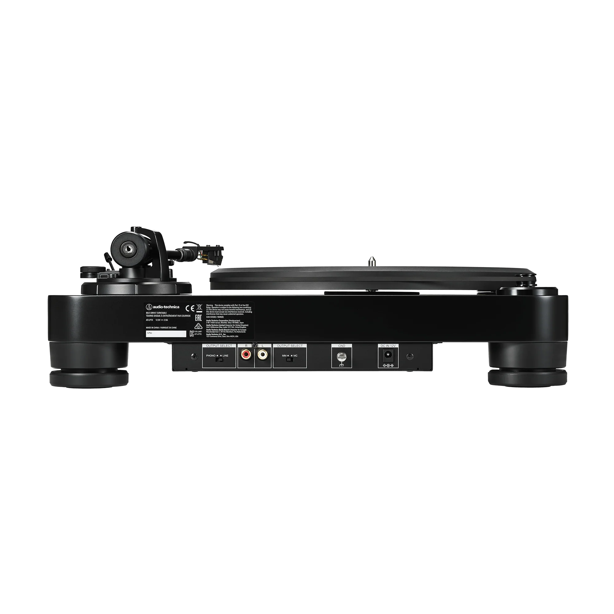 Audio-Technica AT-LP7X Fully Manual Belt-Drive Turntable, Black (AT-LP7X)