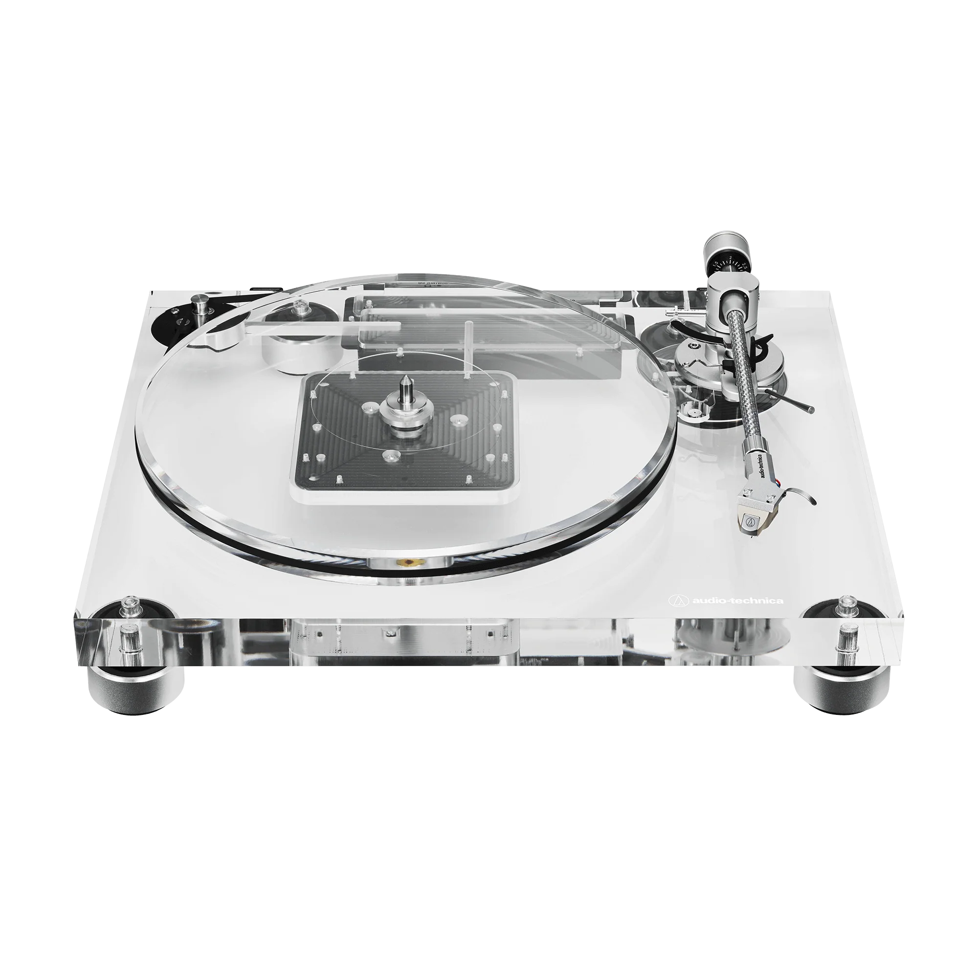 Audio-Technica AT-LPA2 Fully Manual Belt-Drive Turntable, Transparent Acrylic (AT-LPA2)