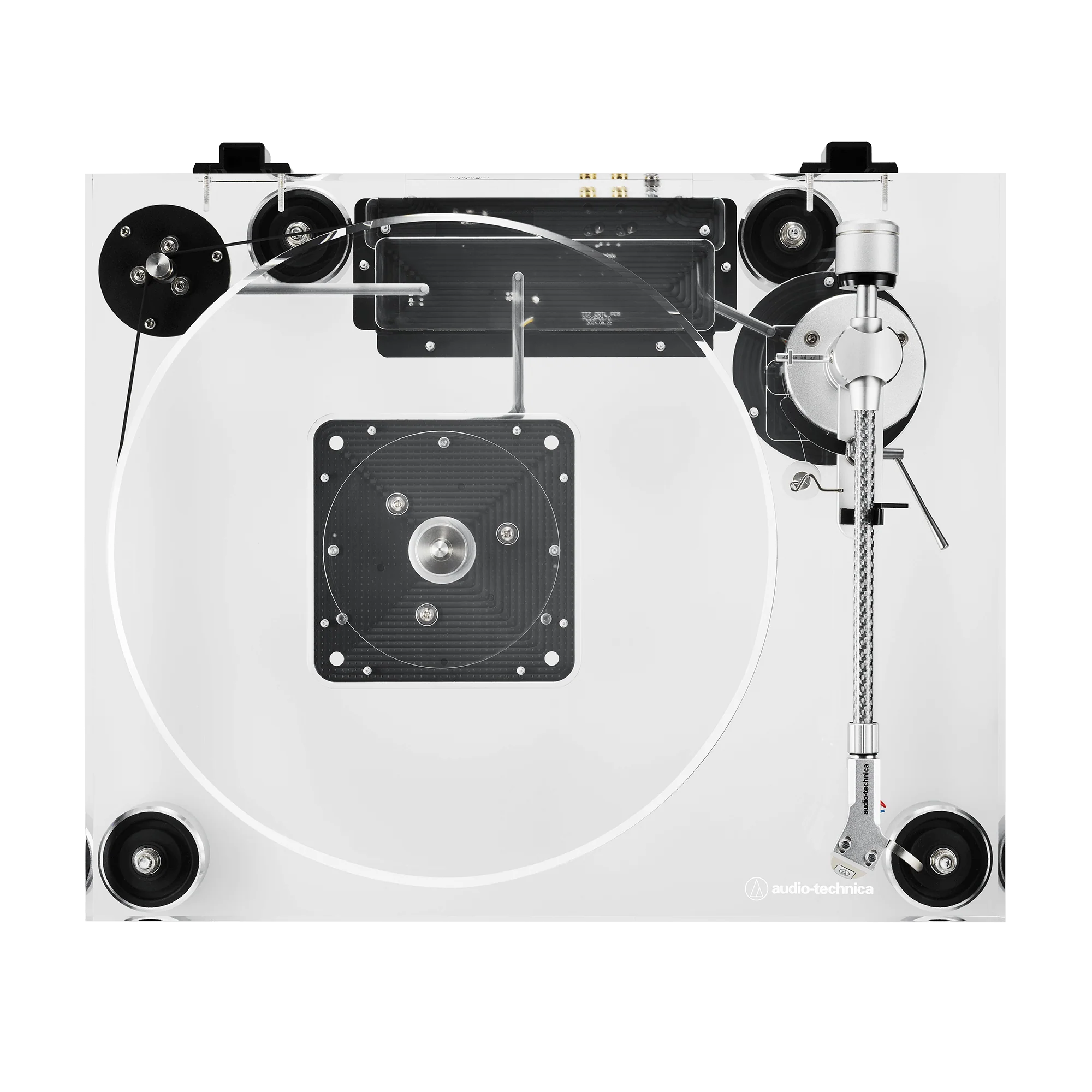 Audio-Technica AT-LPA2 Fully Manual Belt-Drive Turntable, Transparent Acrylic (AT-LPA2)