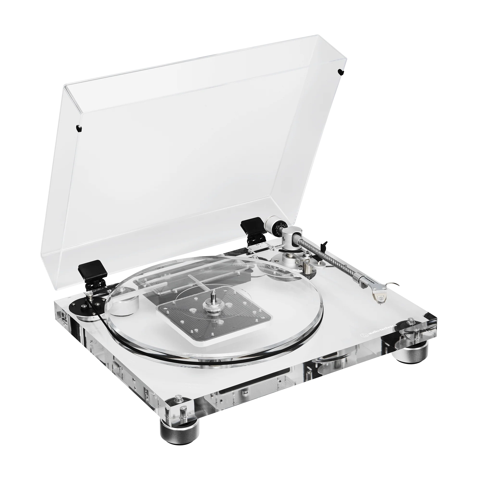 Audio-Technica AT-LPA2 Fully Manual Belt-Drive Turntable, Transparent Acrylic (AT-LPA2)