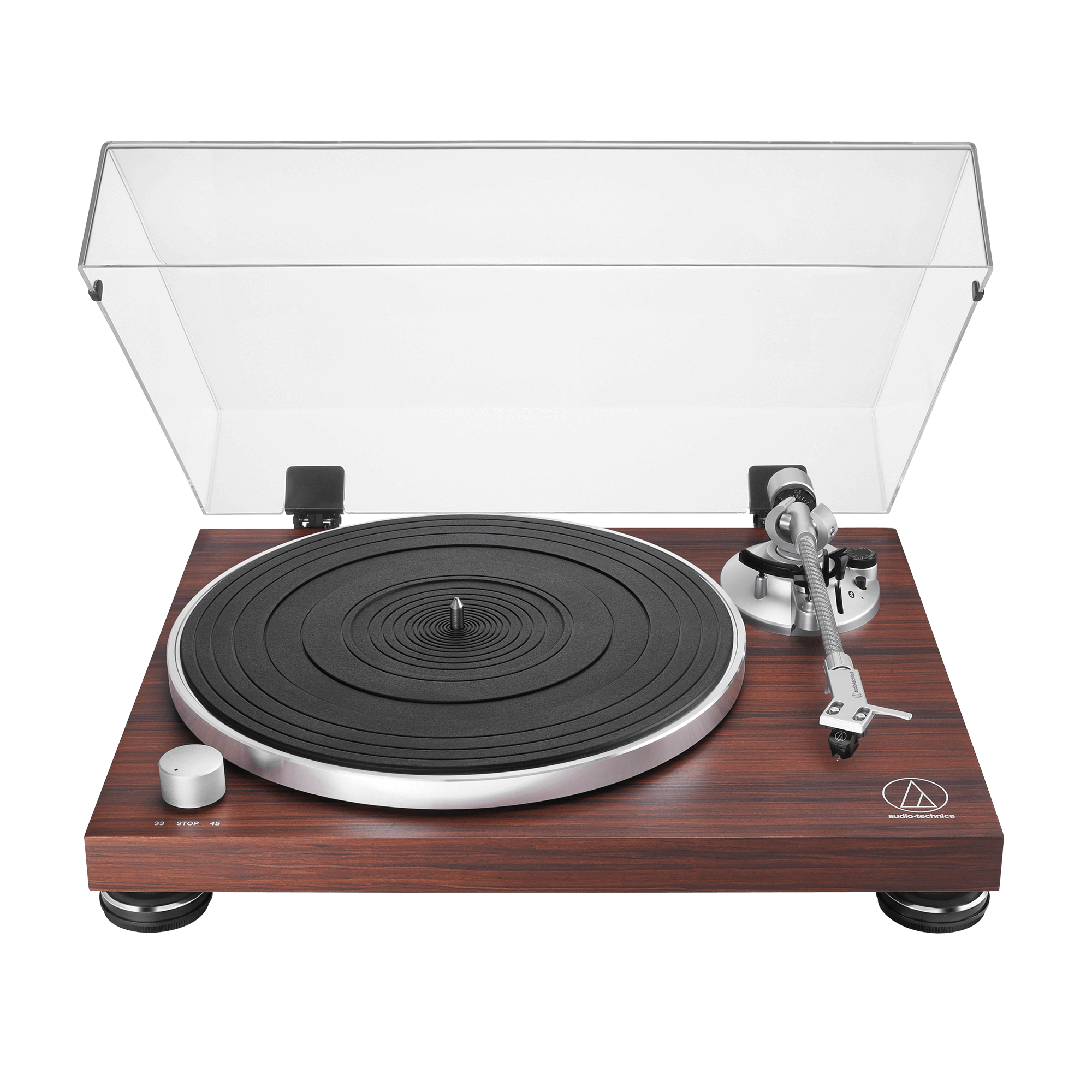 Audio-Technica AT-LPW50BT Manual Belt-Drive Turntable (Wireless & Analog) (AT-LPW50BT-RW)