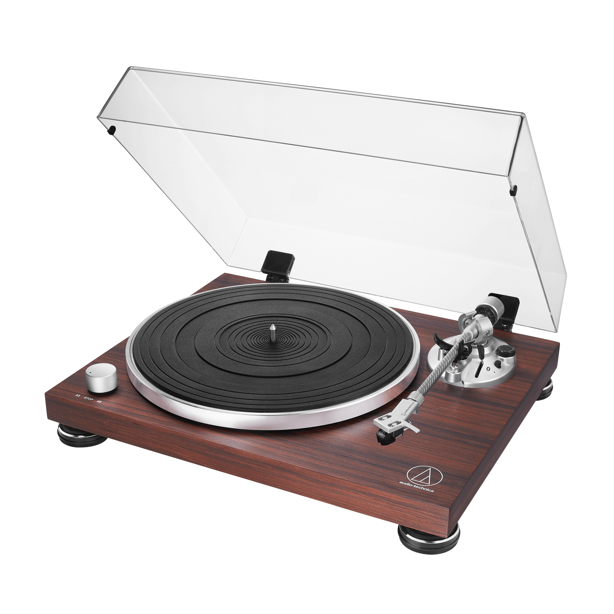 Audio-Technica AT-LPW50BT Manual Belt-Drive Turntable (Wireless & Analog) (AT-LPW50BT-RW)