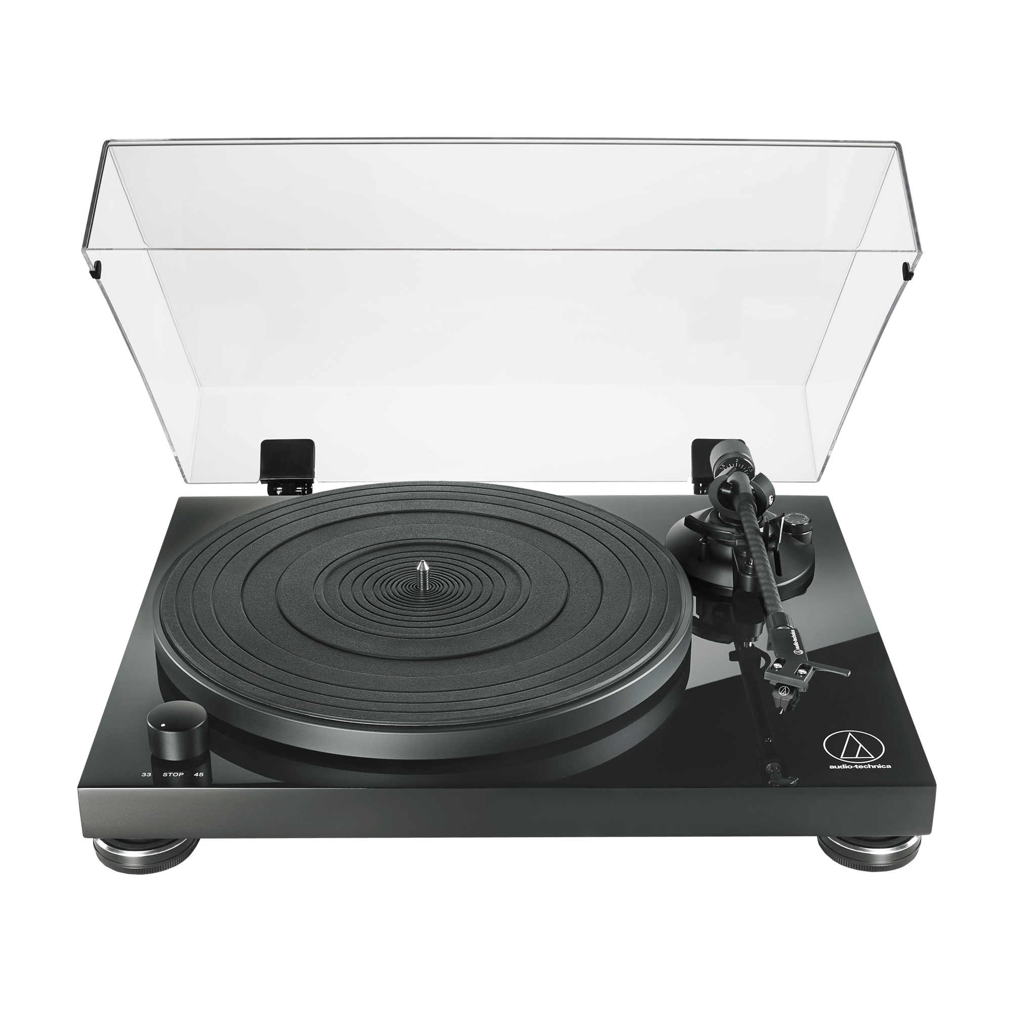Audio-Technica AT-LPW50PB Fully Manual Belt-Drive Turntable - Black (AT-LPW50PB)