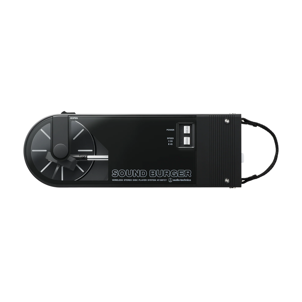 Audio-Technica AT-SB727-BK Sound Burger Portable Bluetooth Turntable (Black)