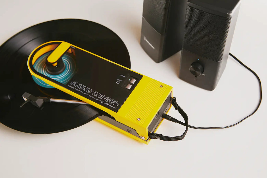 Audio-Technica AT-SB727-YL Sound Burger Portable Bluetooth Turntable (Yellow)