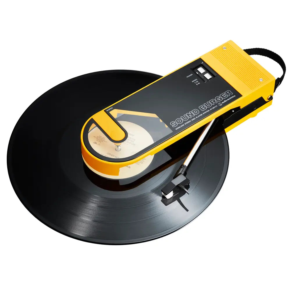 Audio-Technica AT-SB727-YL Sound Burger Portable Bluetooth Turntable (Yellow)