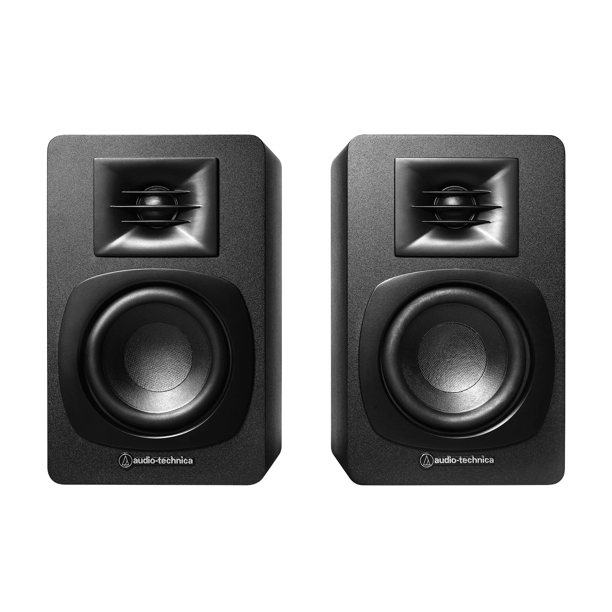 Audio-Technica Powered Bookshelf Speakers, Black (AT-SP3X)