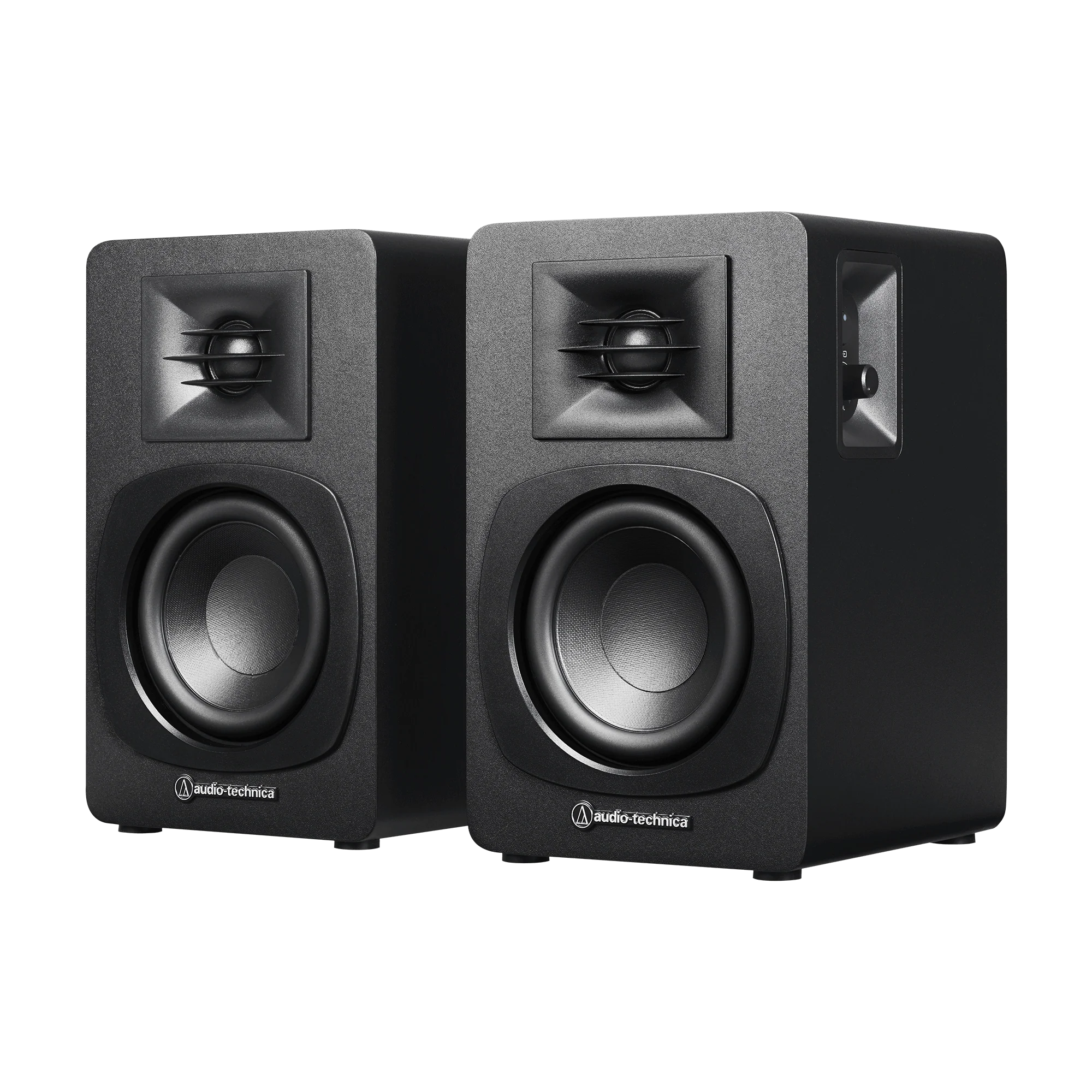 Audio-Technica Powered Bookshelf Speakers, Black (AT-SP3X)
