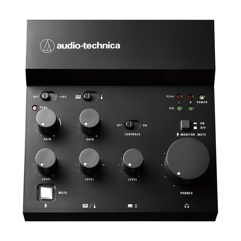 Audio-Technica Livestreaming USB Audio Mixer, Black (AT-UMX3)
