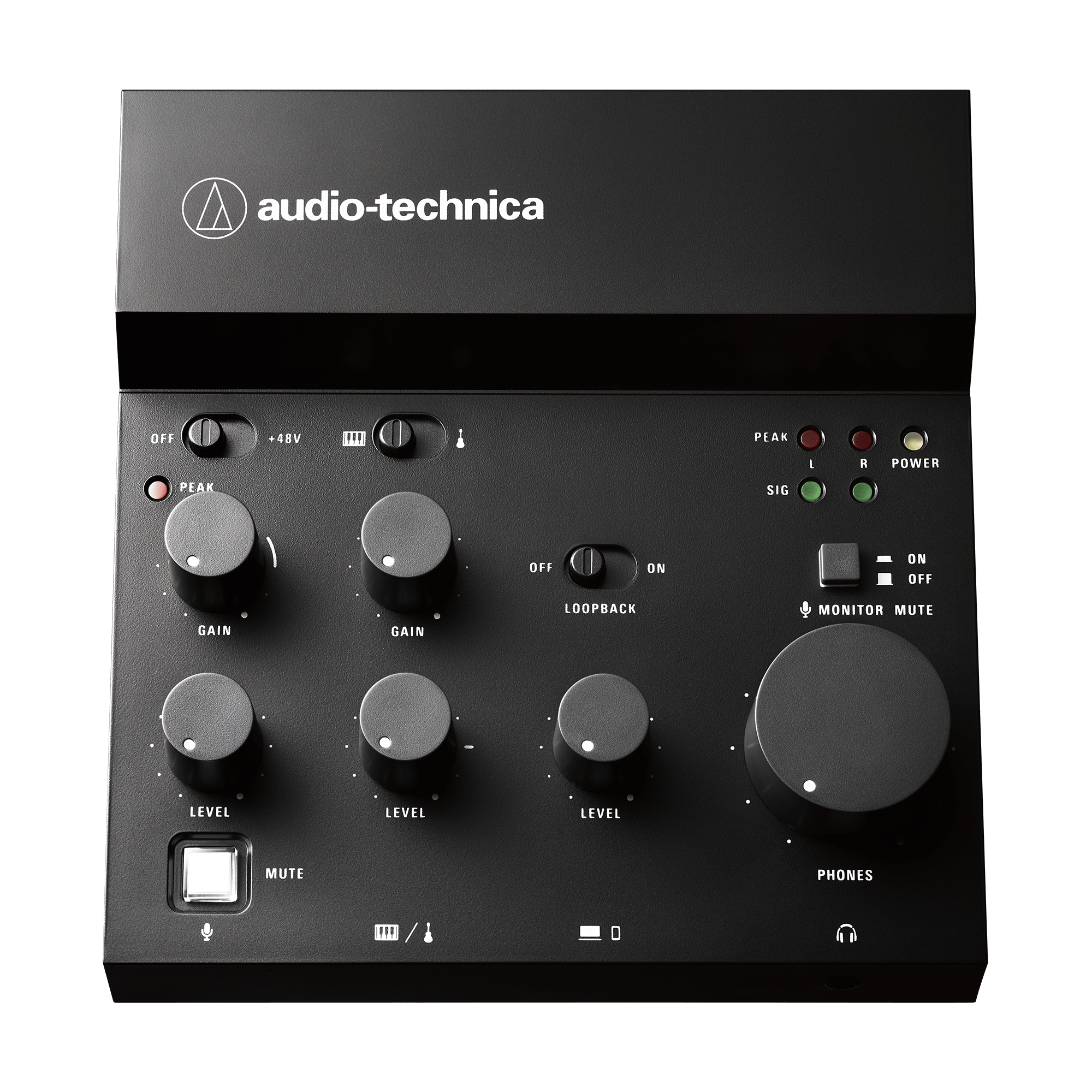 Audio-Technica Livestreaming USB Audio Mixer, Black (AT-UMX3)
