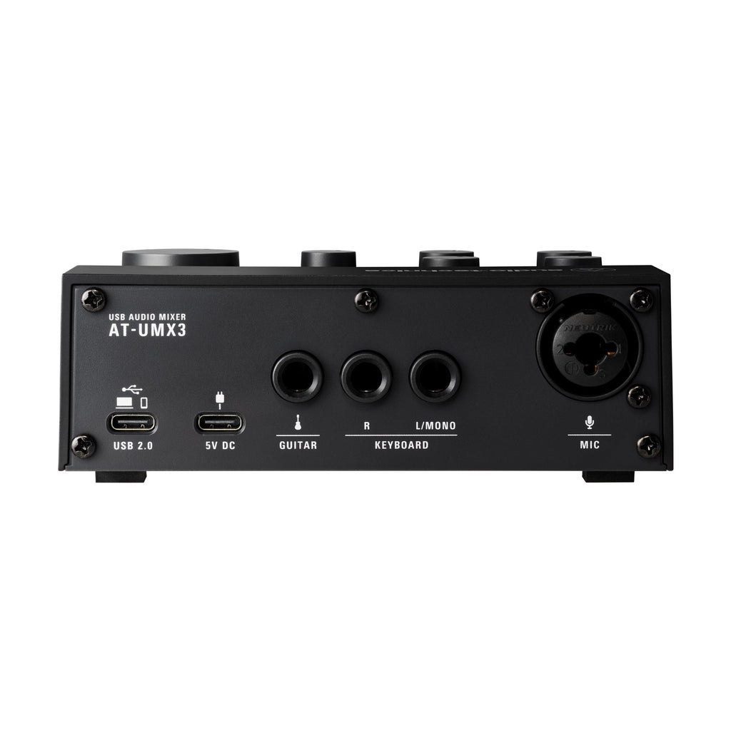 Audio-Technica Livestreaming USB Audio Mixer, Black (AT-UMX3)