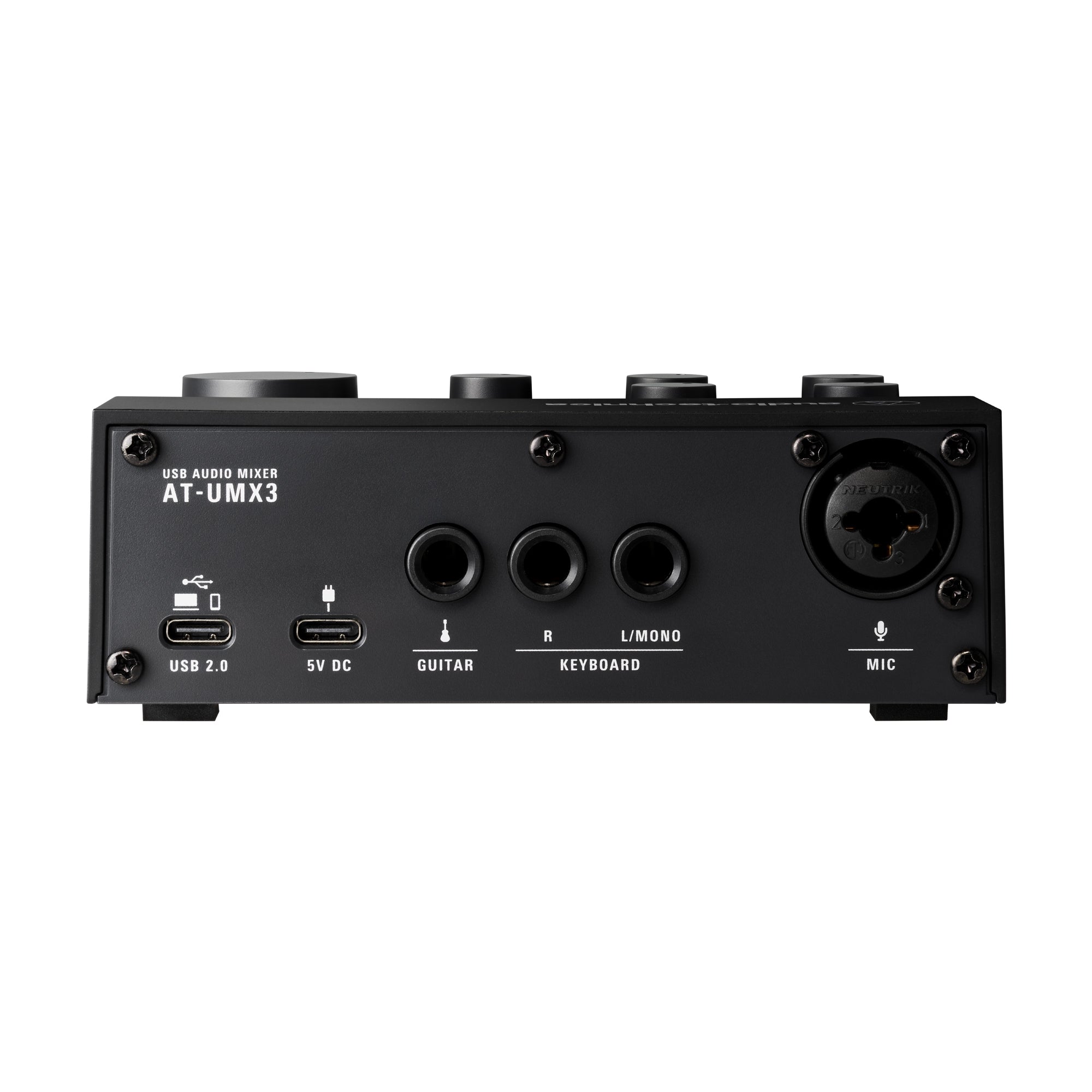 Audio-Technica Livestreaming USB Audio Mixer, Black (AT-UMX3)