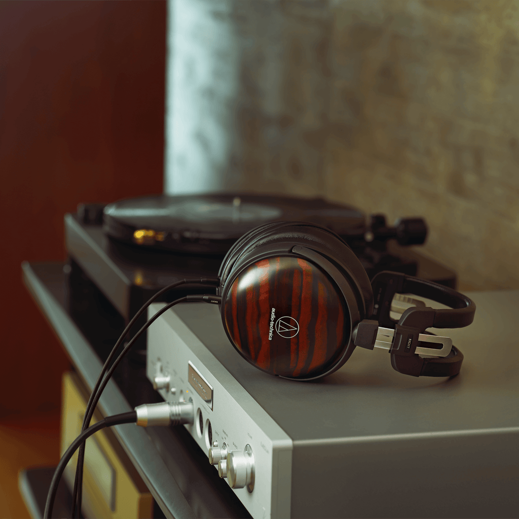 Audio-Technica Audiophile Closed-back Dynamic Wooden Headphones (ATH-AWKT)