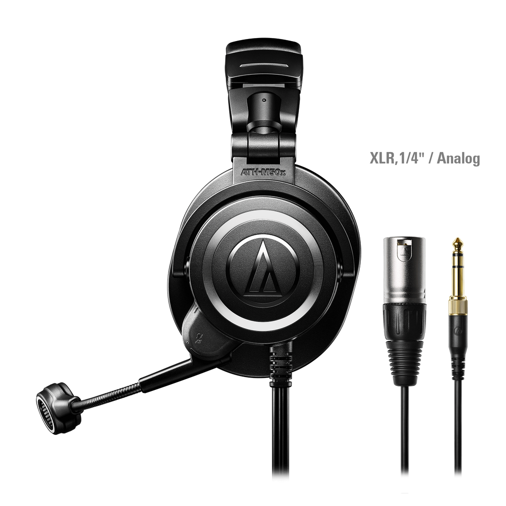 Audio-Technica Streaming Headset ATH-M50xSTS, Black (ATH-M50XSTS)