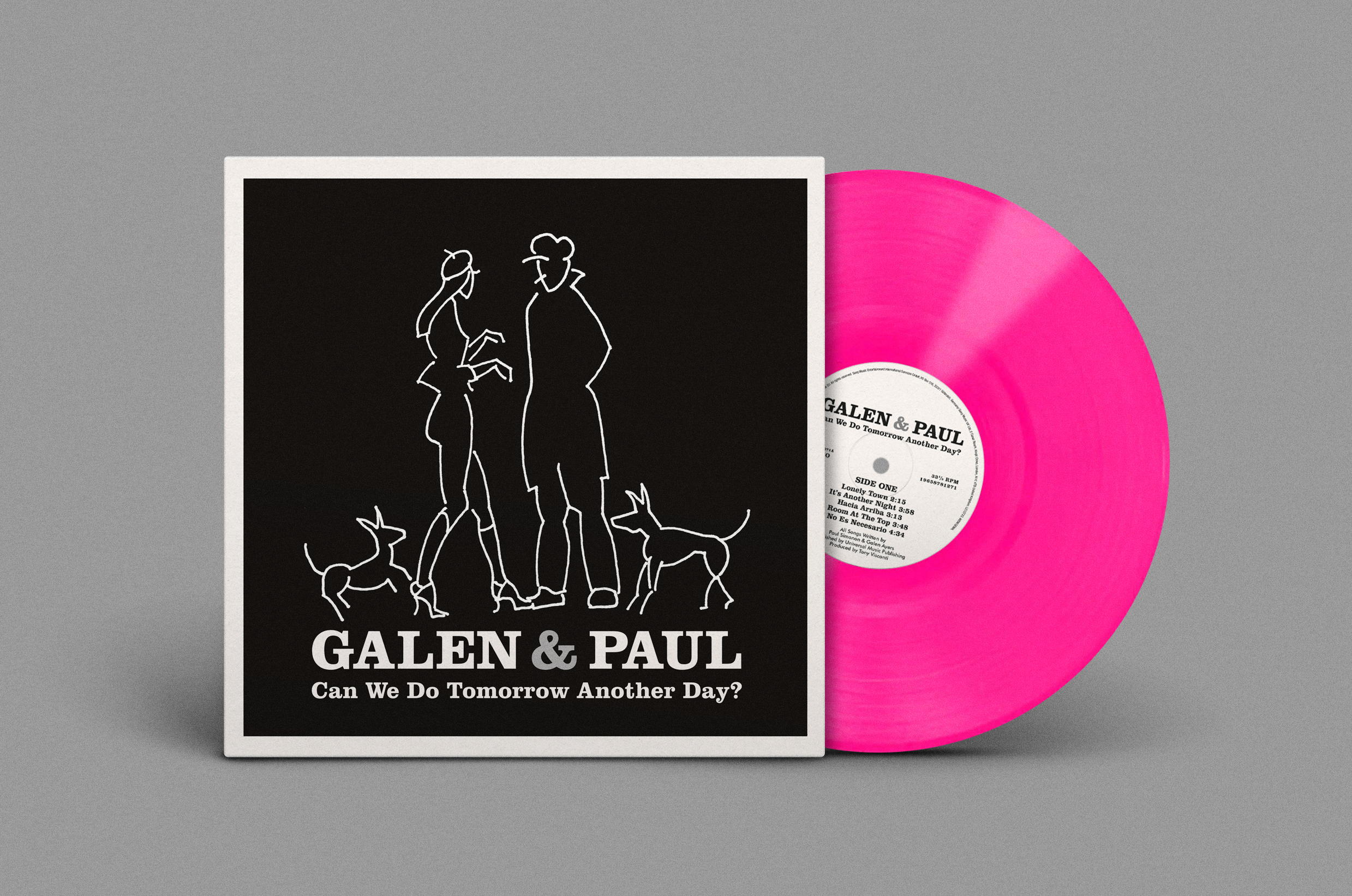Galen + Paul - Can We Do Tomorrow Another Day? LTD Pink LP [VINYL]