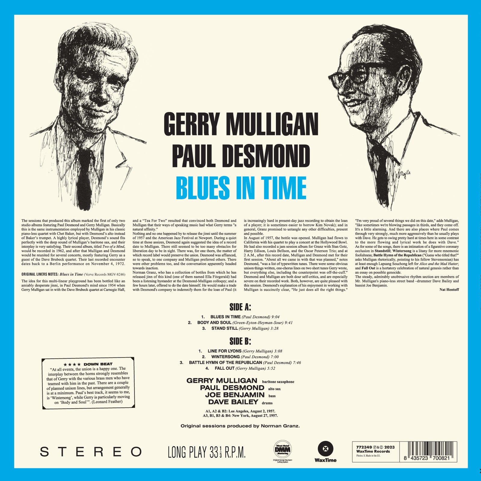 Gerry Mulligan & Paul Desmond - Blues In Time (Limited Edition) [VINYL]
