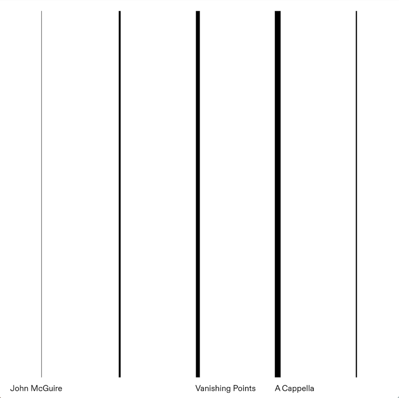 John McGuire - Vanishing Points / A Cappella