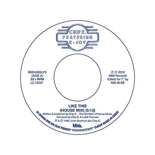 K-joychip E. Feat. - Like This (House Mix B/W DDD Dub) [7"] [VINYL]
