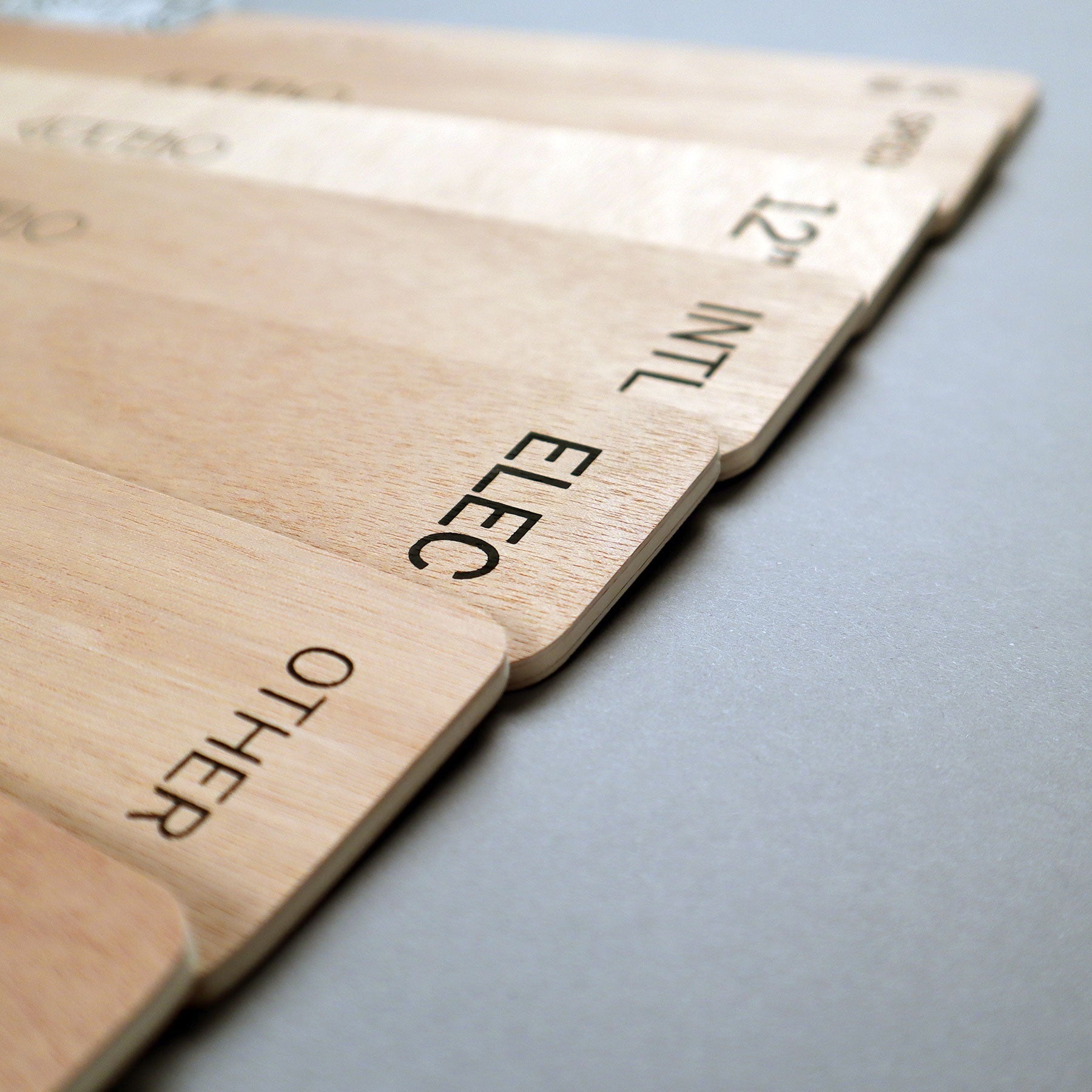 Turntable Lab: Wooden LP Dividers For Vinyl Records - Genre